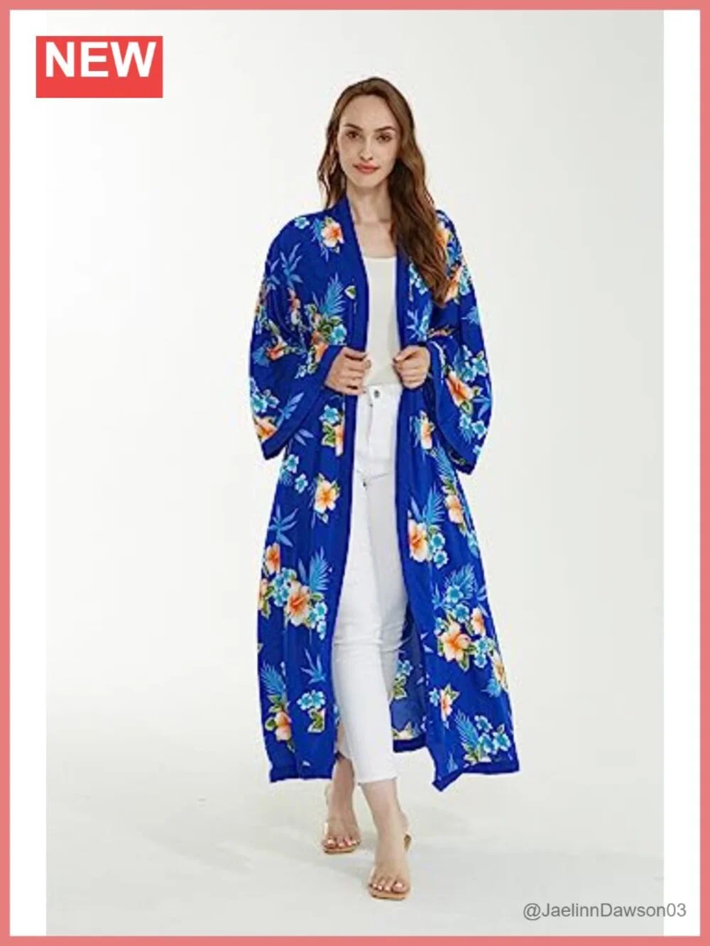 Hawaiian Kimono Cardigan Rayon Tropical Luau Vacation